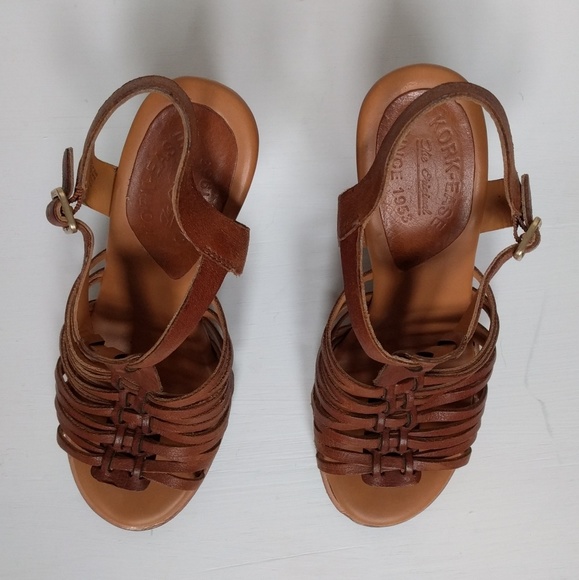 Korks by Kork Ease Cruz Leather Sandal Heels 7 - Picture 2 of 8